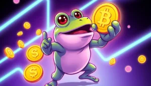 Buy Angry Pepe Fork now with bold meme frog mascot and vibrant crypto visuals for fast